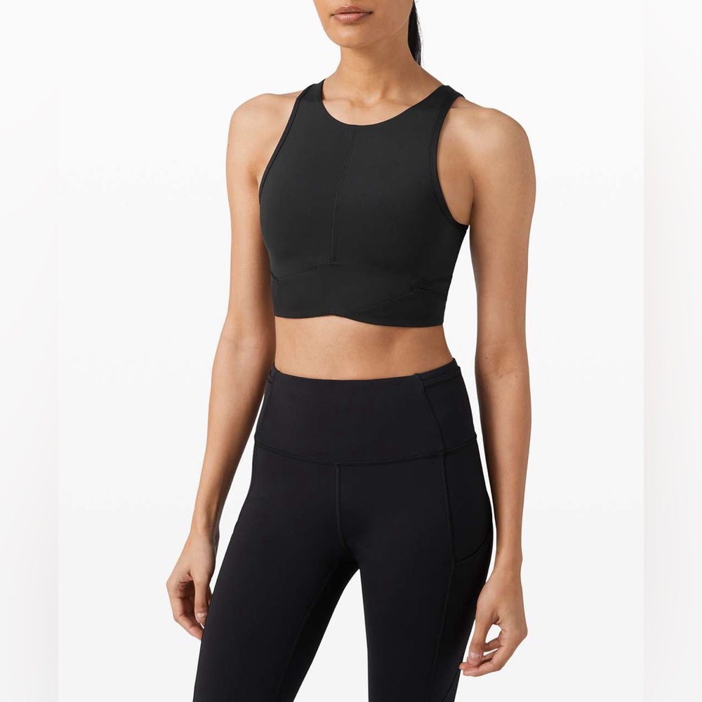 Lululemon Final Mile Crop Tank Black Size 4?